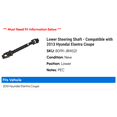 thumbnail image 2 of Lower Steering Shaft - Compatible with 2013 Hyundai Elantra Coupe, 2 of 2