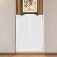 thumbnail image 5 of Cafe Swinging Doors Wood Saloon Doors, 36" x 48" Modern Swinging 2-Half Door Bar Doors Entrance Partition for Hallway Kitchen Doorway Bars Gardens Restaurants, 5 of 18