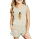 thumbnail image 1 of Odeerbi 3-14 Años Niños Niñas Conjuntos de Verano Camisetas de Tirantes Con Volantes Pantalones Cortos Conjunto de Dos Piezas Conjunto Corto, 1 of 8