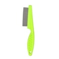 thumbnail image 2 of Pebbuoy Pet Louse Comb Stainless Steel Narrow Smooth Tooth Hanging Hole Pet Grooming Brush Remove Dogs Cats Louse And Hair Massage Comb, 2 of 8