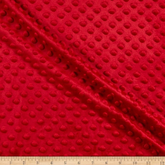 Rich Minky  Red Fabric by the Yard