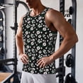 thumbnail image 5 of Lsque Daisies Flowers Pattern Mens Tank Tops Muscle Athletic Quick Dry Sleeveless Workout Fitness T Shirts Beach Tank Top, Loose-fit Sleeveless Shirt for Men-Large, 5 of 7