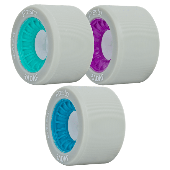 Riedell Skates Radar Presto 62/38mm Jam/Derby Skate Wheels (Set of 4)