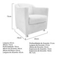 thumbnail image 4 of Set de puff y sillón Tilla B - Blanco WEIK Tilla, 4 of 5