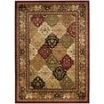 thumbnail image 5 of SAFAVIEH Lyndhurst Oliva Traditional Bordered Area Rug, Multi/Red, 5'3" x 5'3" Round, 5 of 6