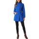 thumbnail image 2 of Abrigo largo de invierno con cinturón para mujer, clásico, de cuello alto, de manga larga, color azul, 2 of 6