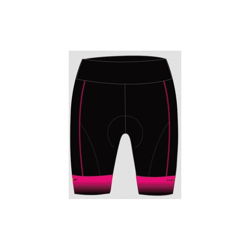 Funkier Men's Cycling MTB Road 7 Panel Super Soft Elastic Shorts Tights Black 