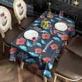 thumbnail image 2 of Pioneer Flower Floral Print Pattern Rectangle Tablecloth 60"x102",Waterproof Polyester Rectangle Table Cloth, Wipeable Spillproof Polyester Tablecloth for Dining, Camping, Indoor and Outdoor, 2 of 6