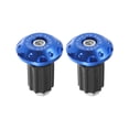 thumbnail image 1 of 1 Par 7/8" 22mm Manual Puños Manillar Extremo Deslizador Tapas Tapones Azul, 1 of 1