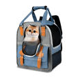 thumbnail image 1 of Transportadora Mochila Para Perro Malubero Azul Gris, 1 of 5