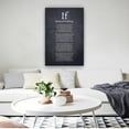 thumbnail image 5 of If Poem Canvas Wall Art, Black And White Poetry Poster, Print for Bedroom, Kitchen, Contemporary Decorative Painting for Home or Gift, 5 of 5