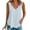 Light blue, variant on Baberdicy Women's Plus Size Scallop Hem Vest – Comfortable V-Neck Sleeveless Top, Lightweight Breathable Casual Wear, Loose Fit Summer Tank (Black | XXL)