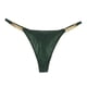 thumbnail image 4 of Gibobby Pantaleta de encaje para mujer Ropa interior de mujer Tanga de mujer transpirable desnuda de gama alta con de metal(Verde,G), 4 of 5
