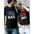 thumbnail image 4 of My BAE - My BOO - Gift for Couples His & Hers Valentine's Matching Set T-Shirts My Bae Black XX-Large / My Boo Black Medium, 4 of 7