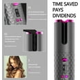 thumbnail image 4 of Automatic Curling Iron, Hair Curling Iron for Hair Styling, Cordless Auto Hair Curler, with 6 Temps and Timers, Auto Shut-Off, Fast Heating, Rechargeable Cordless Hair Curler 1 (Gray), 4 of 11
