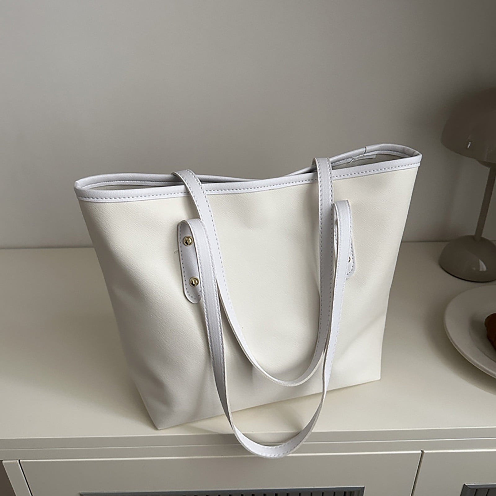 Coollooc Tote Bag Zipper Shoulder Bag Purses for Women Large Casual Handbag Work Dating College