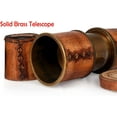 thumbnail image 5 of Roorkee Instruments India 12x Antique Telescope, Kelvin and Hughes Functional Vintage Replica, with Beautiful Imprinted Leather Case, Gifting Nautical Navy Zoomable Pirate Spyglass Collectible 16"…, 5 of 5