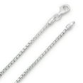 thumbnail image 2 of 1.9mm Solid .925 Sterling Silver Square Box Chain Necklace, 24 inches + Gift Box, 2 of 7