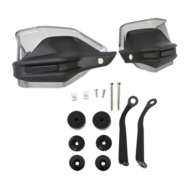 Parabrisas de manillar de motocicleta, protectores de manos de motocicleta, reemplazo directo de motocicleta Gris