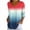 Dark Red, variant on Gswybco 3/4 Sleeve Shirts for Women Casual Print Loose T-Shirt Dressy Blouse Sporty Business Work Pullover Tops V-Neck Tunic Tops