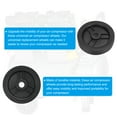 thumbnail image 3 of Unique Bargains 5" Universal Air Compressor Wheel with 0.7" Hole for Easy Mobility, Black, 3 of 5