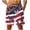 Navy#3, variant on Juesizh Mens Swim Trunks Drawstring Waist Beach Shorts Fashion Casual Summer Print Pockets Pants, S-3XL