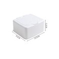thumbnail image 1 of Organizador de maquillaje redondo de plástico con tapa Almohadillas de algodón Contenedor Bastoncillo de algodón Maquillaje Almohadillas de algodón Cajas de almacenamiento Contenedores blancos (2 piezas) Banban LingWen 8390612376306, 1 of 1