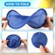 thumbnail image 3 of Juego de 24 ventiladores de disco volador plegables de 25 cm de Soulchen, color azul, 3 of 7