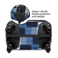 thumbnail image 5 of Multi-Size Suitcase Protective Cover Full Range Double Stitching Invisible Zipper For Travel Business Plaid Fall Camo Royalblue_4 Medium, 5 of 8