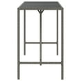 thumbnail image 2 of vidaXL Bar Table with Glass Top Grey 180x70x110 cm Poly Rattan, 2 of 4