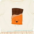 thumbnail image 4 of Inktastic Cute Kawaii Chocolate Candy Bar Girls Toddler Dress, 4 of 5