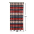 thumbnail image 5 of Red and Blue Christmas Knitted Pattern Shower Curtain 36"x72" ,Bathroom Decorative Shower Curtains Set with 12 Hooks,Modern Waterproof Washable Shower Curtain, 5 of 6