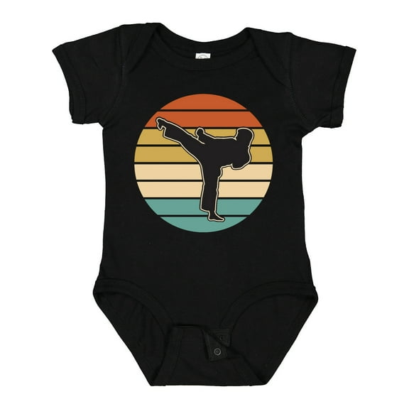 Inktastic Karate Martial Arts Silhouette Boys or Girls Baby Bodysuit