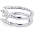 thumbnail image 3 of Divine Creation 2.00 Ct Round Cut White Diamond Enhancer Guard Wrap Ring 925 Sterling Silver For Women's 14K White Gold Plated -.8.5, 3 of 4