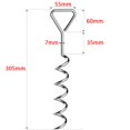 thumbnail image 4 of Heavy Duty Trampoline Anchor Kit, Ground Anchor Kit With 4 Hooks, 4 of 4