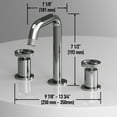 thumbnail image 6 of VIGO Cass 8 in. Two Handle Three-Hole Widespread Bathroom Faucet in Brushed Nickel-VG01301CH, 6 of 12