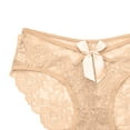 thumbnail image 2 of Gibobby Pantaleta Corte Frances de Algodón Encaje de mujer Sexy Encaje transpirable Ahueca hacia fuera y las nalgas Bragas breves puras(G,Talla única), 2 of 4