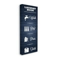 thumbnail image 3 of Stupell Industries Laundry Room Rules Sign Blue Grain Pattern Calligraphy Canvas Wall Art, 13 x 30, Design by Melody Hogan, 3 of 5