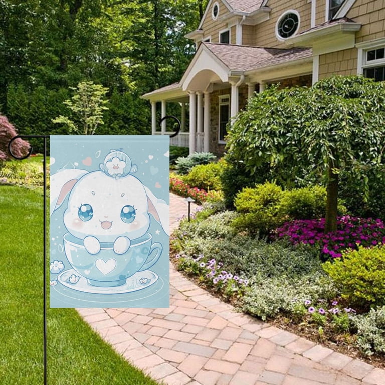 Cute Cinnamoroll Sanrio in Cup Garden Flag 12