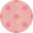 thumbnail image 1 of Ahgly Company Tapis Rond Lavable en Machine Intérieur Transitionnel Rouge, 5 Pieds Rond, 1 of 7