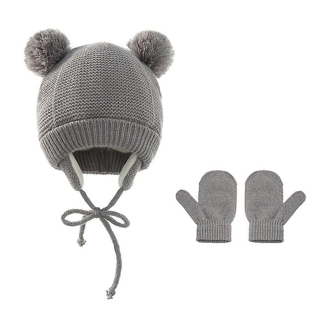 Gorro Recién Nacido Orejas Bebé Manoplas Botao