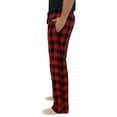 thumbnail image 5 of Cyglowse Men's Pajama Pants Plaid Pj Lounge Pants Soft PJ Bottoms with Drawstring Wine 2XL, 5 of 5