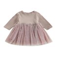 thumbnail image 1 of PENGXIANG Enfant en Bas Âge Filles Robe Paillettes Étoiles Lune Motif Tulle Tutu Robe, 1 of 8