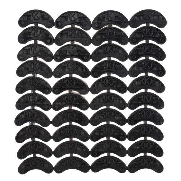 New Arrivals 40PCS 20-Pair Rubber Heel Savers Toe Plates Taps DIY Shoe Repair Pads Size:56*24*3.1MM