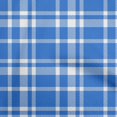 thumbnail image 1 of oneOone Cotton Jersey Medium Blue Fabric Tartan Fabric For Sewing Printed Craft Fabric By The Yard 58 Inch Wide, 1 of 4
