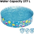 thumbnail image 3 of Sea Creature Paddling Pool Kiddie Swimming Pool, Inflatable Above Ground Pool, Outdoor Garden Pool, Blue, 48 x 10 Inch, 3 of 5