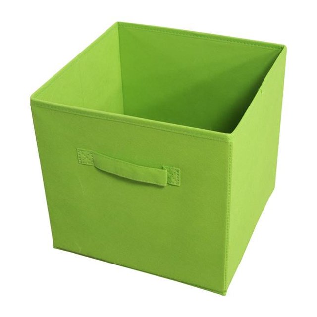 10.60 x 10.60 x 11 in. Collapsible Storage Bins, Green
