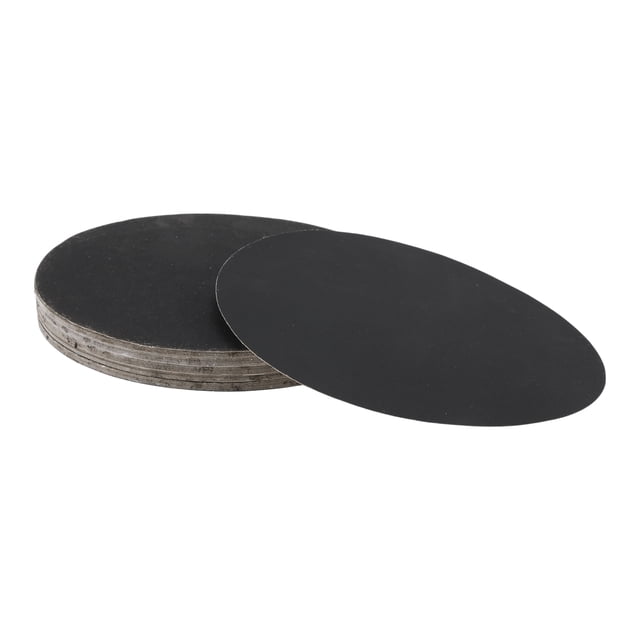 50 Pcs Discos de Lija Redondos 800 Grano con Gancho y Bucle Hojas de Lijado Universales para Restauración Automotriz 180x180mm Carburo de Silicio Negro