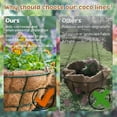 thumbnail image 3 of 3 Pack 20 Inch Hanging Basket Coco Liners Replacement, 100% Natural Round Coconut Coco Fiber Planter Basket Liners for Hanging Basket Flowers/Vegetables, 3 of 7