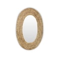 thumbnail image 2 of 35" Brown Rope Accent Oval Shaped Wall Mirror, 2 of 6